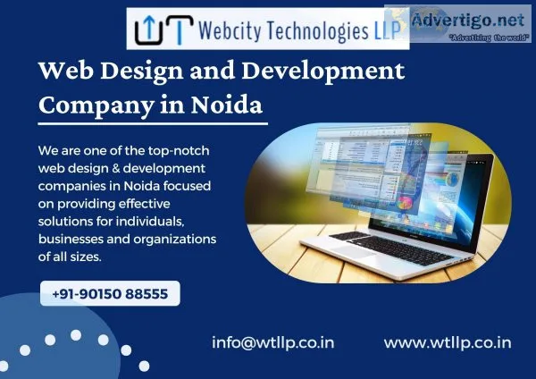Web design and development company in noida