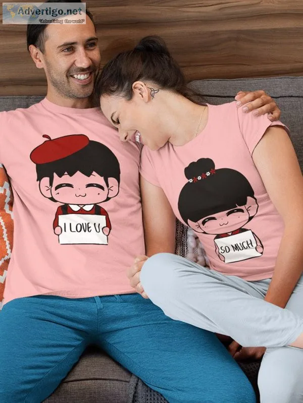 Order latest couple t shirts designs online india at beyoung