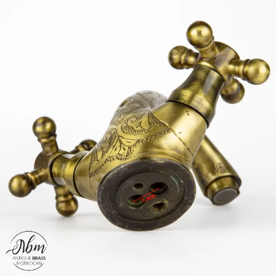 Unlacquered brass faucet