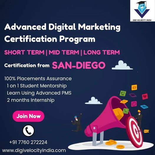 Digital marketing training institute with placement