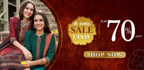 Get flat 70% off on shree s utsav sale