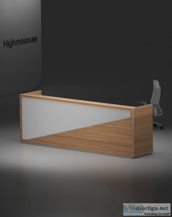 Nock reception desk | custom made reception desk | highmoon furn