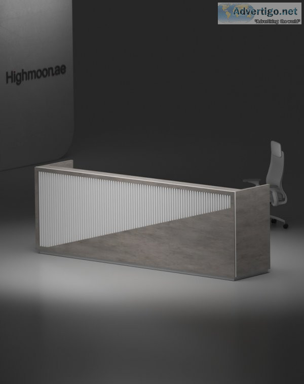 Nock reception desk | custom made reception desk | highmoon furn