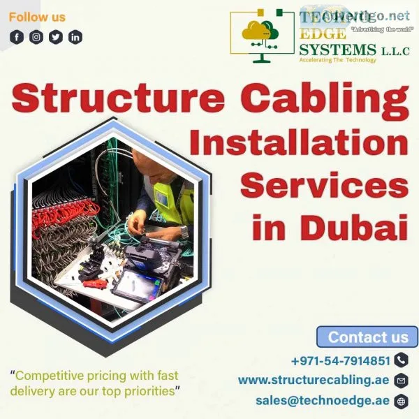 Upgrade your business with our customized structured cabling dub