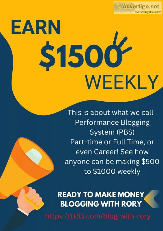 Earn $1500 weekly