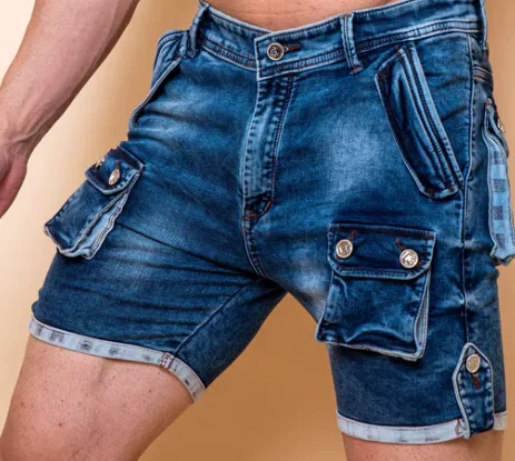 Buy online 6 pocket mens denim shorts in mumbai
