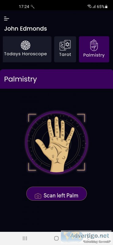Unique astrological and clairvoyant mobile application