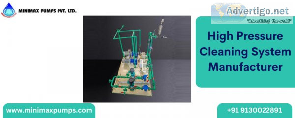 High pressure cleaning system manufacturer - minimax pumps