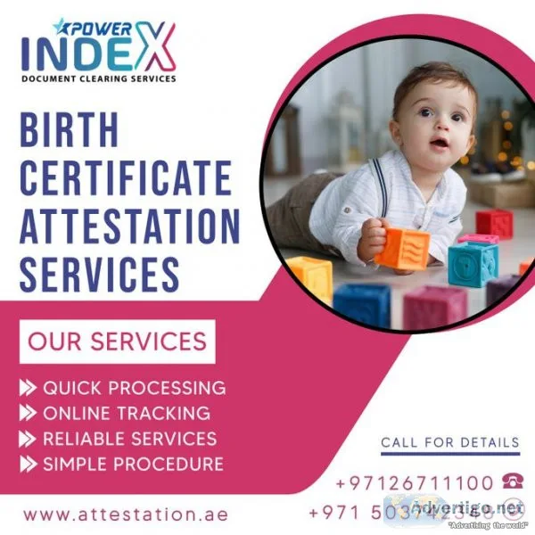 Birth certificate attestation