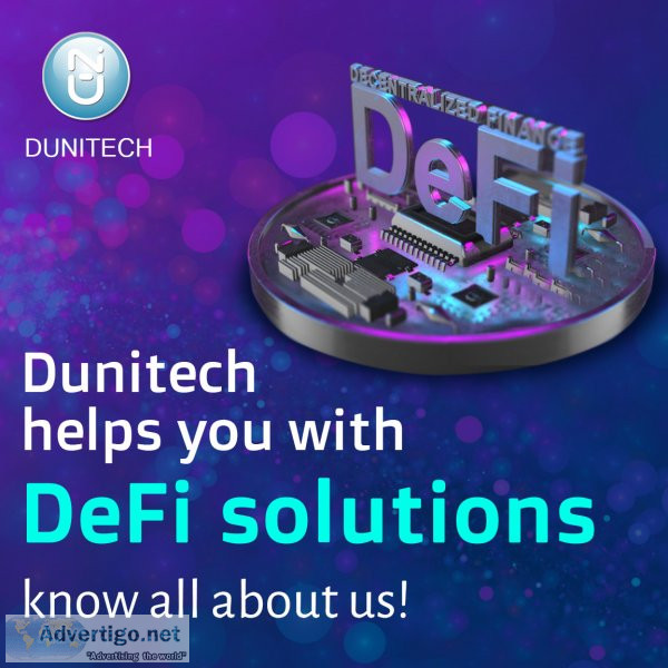 Defi development company in india | dunitech | 2022