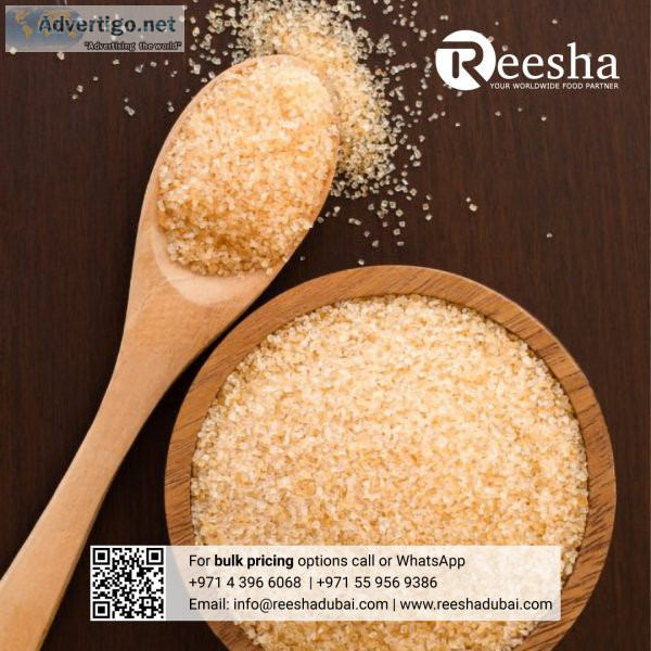 Get wholesale indian brown sugar at affordable rates from reesha