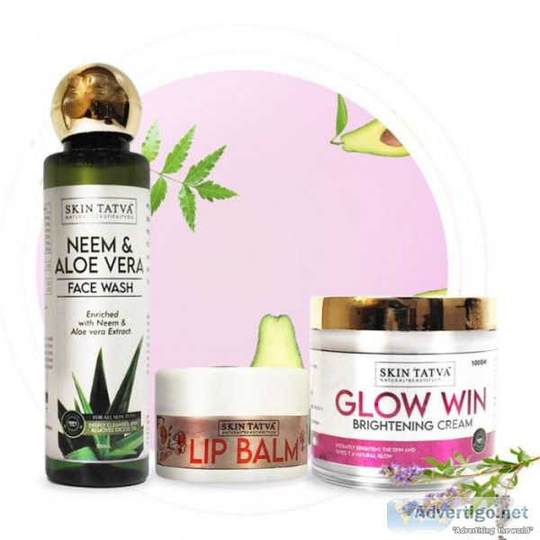 Skin tatva neem aloevera face wash + glow win brightening cream 