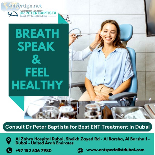 Dr peter baptista- best ent specialist in dubai
