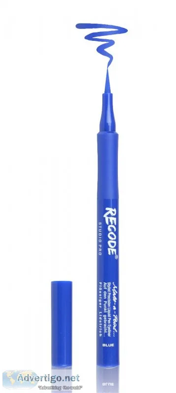 Blue eyeliner - waterproof matte liquid eyeliner - recode studio