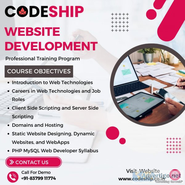 Web development training institutes with certification in Pune