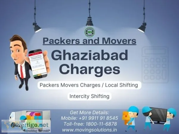 Packers and movers ghaziabad charges