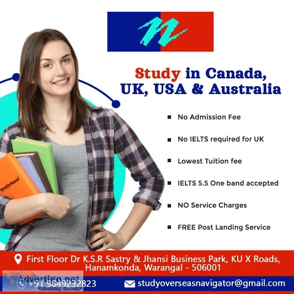 Best overseas education consultants in warangal, study overseas 