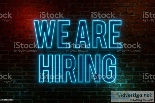 We are hiring part time/full time jobs