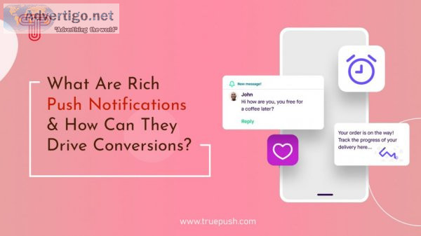 What are rich push notifications?