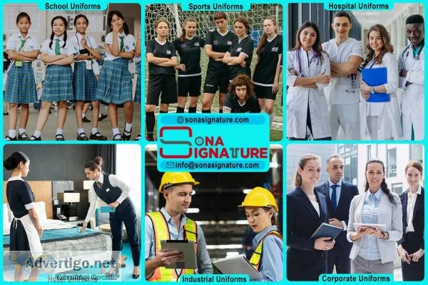 Uniform manufacturer and supplier-sona signature