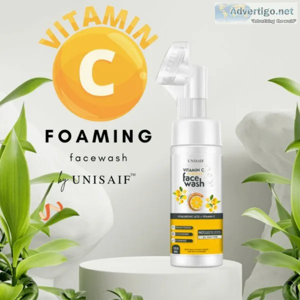 Shop vitamin c foaming face wash from unisaif organics