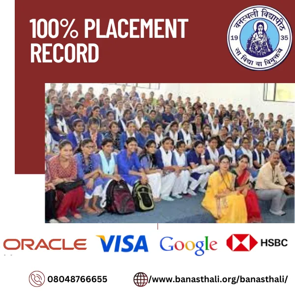 Banasthali vidyapith - 100% placement guarantee