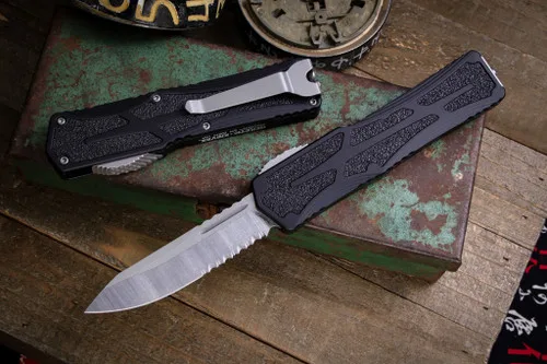 Heretic knives cleric 2 otf purple aluminum/textured stainless i