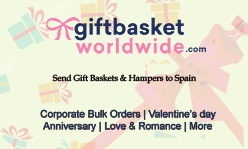 Make online gift baskets delivery in spain at cheap price