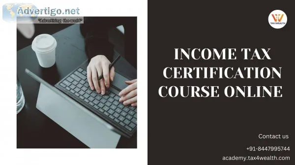 Flat minimum 50% off on income tax certification course online a