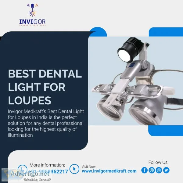 Get the best dental light for loupes in india and enjoy superior