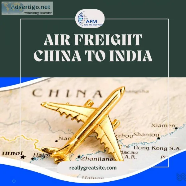 Air freight china to india