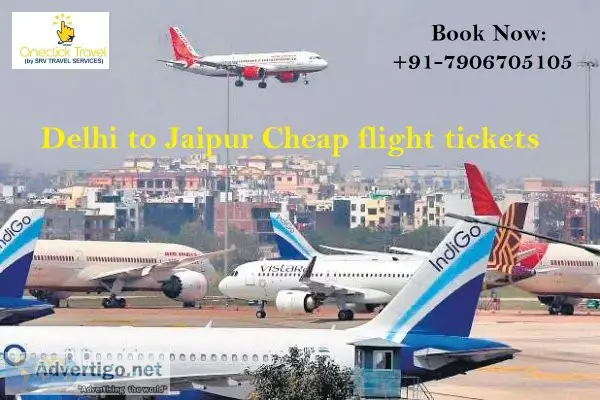 Enjoy your trip with delhi to jaipur flight booking from one cli
