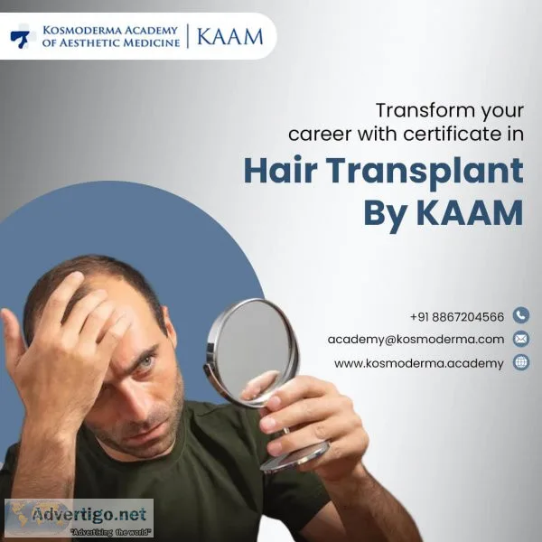 Transform your career with certificate in hair transplant