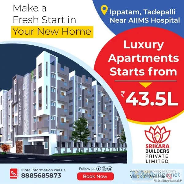 Luxury 2bhk apartment for sale in vijaywada