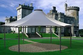 Tensile gazebo structure