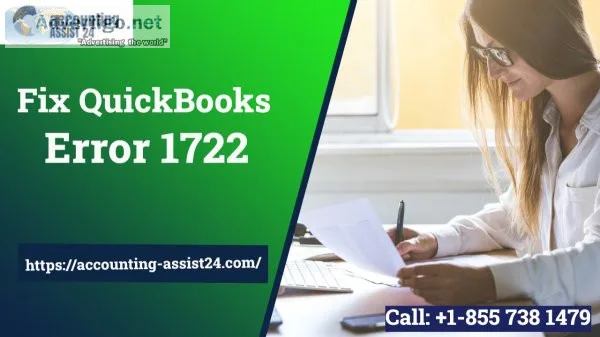 How to troubleshoot quickbooks error code 1722 ?