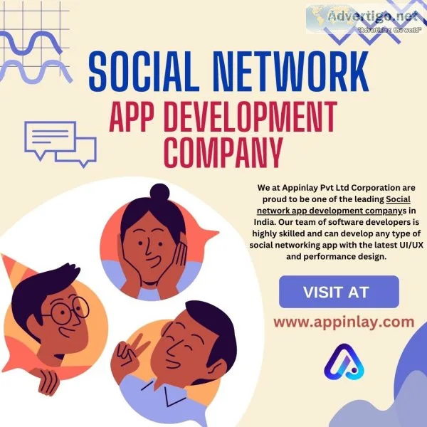 We appinlay are best social network app development company