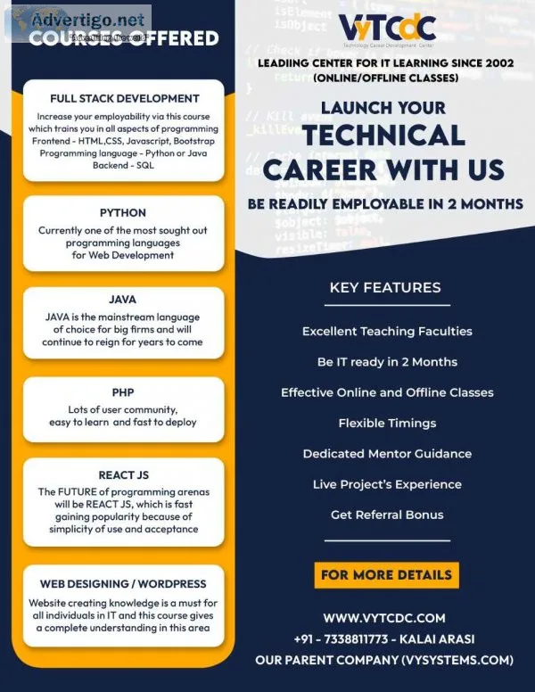 Vytcdc- short term it course