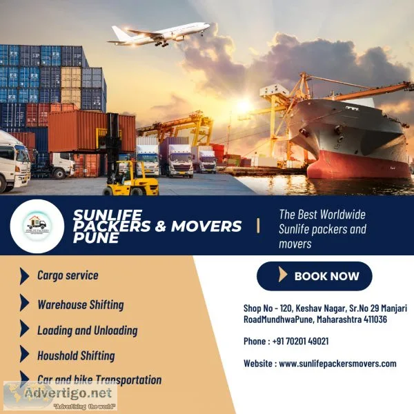 Sunlife packers and movers - packers and movers in mundwa