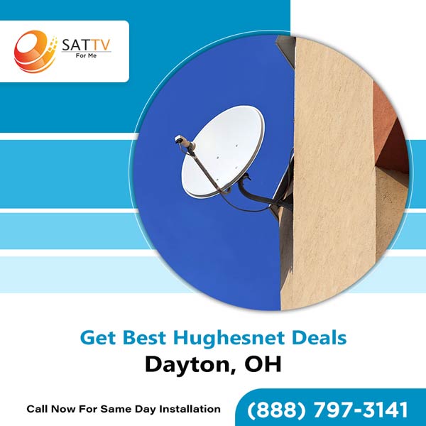 Discounted hughesnet satellite internet + tv packages in dayton,