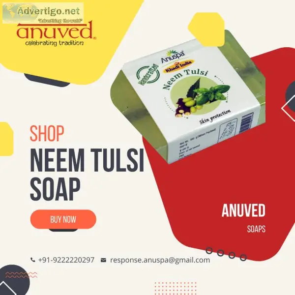 Shop neem tulsi soap | anuved