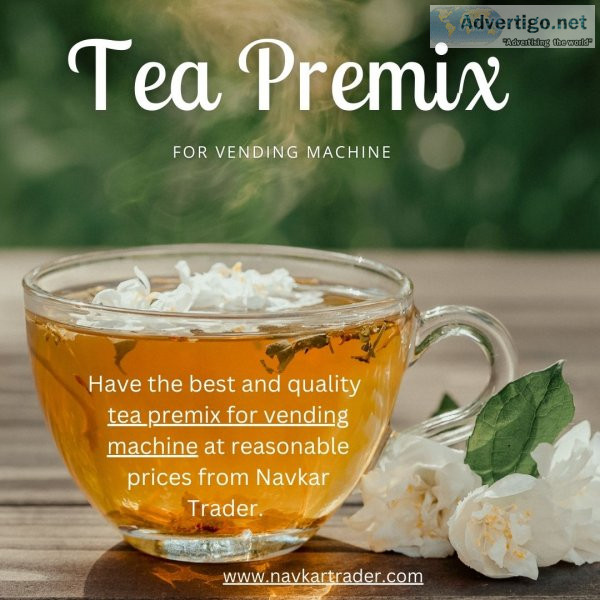 Easy to make tea premix for vending machine
