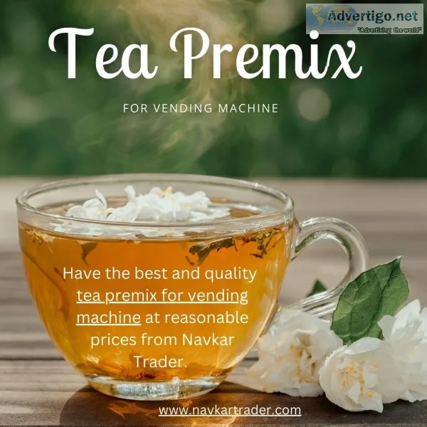 Easy to make tea premix for vending machine