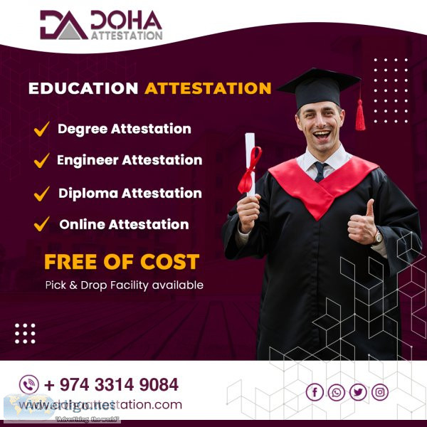 Get your marriage certificate attestation in qatar with doha att