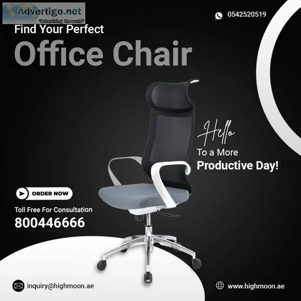 Find your modern office chair dubai - highmoon offers modern and