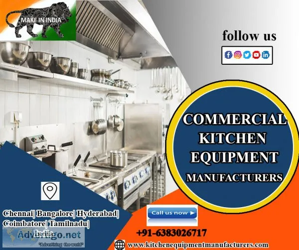 Kitchen equipment manufacturers chennai
