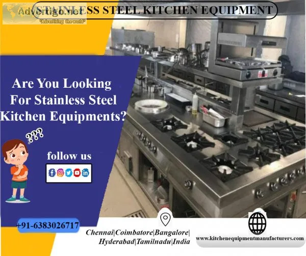 Kitchen equipment manufacturers chennai