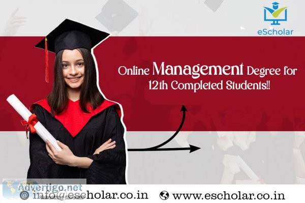 Online management degree for 12th completed students