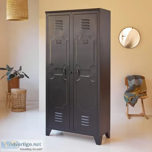 Industrial metal cabinet wardrobes