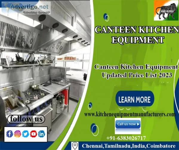 Commercial kitchen equipment chennai